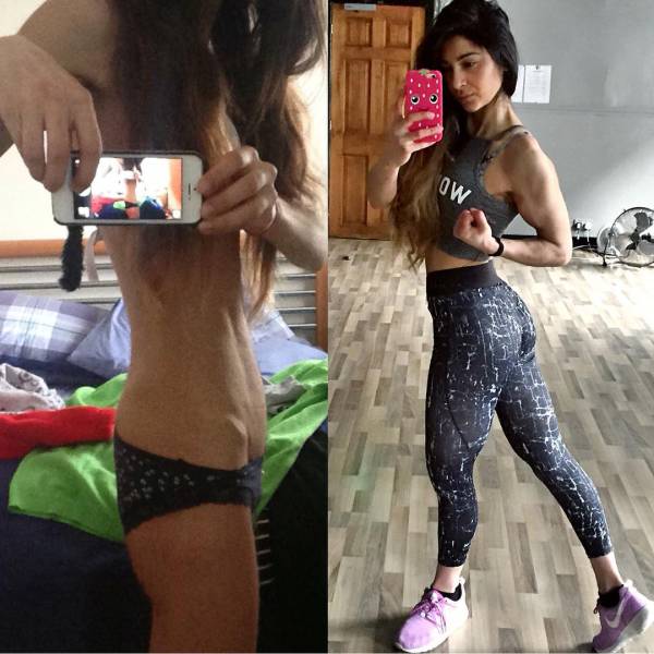 Formerly Anorexic Girl Enters A Bodybuilding Competition