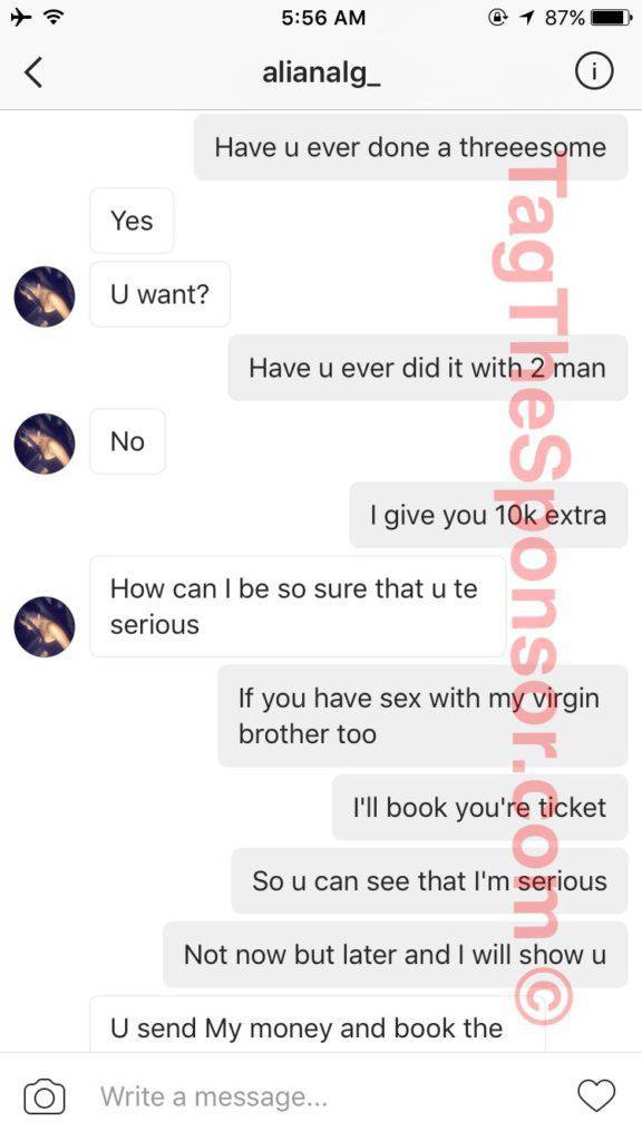 Sleazy Instagram Model Who Agreed To Take 13 Year Old’s Virginity Gets Exposed