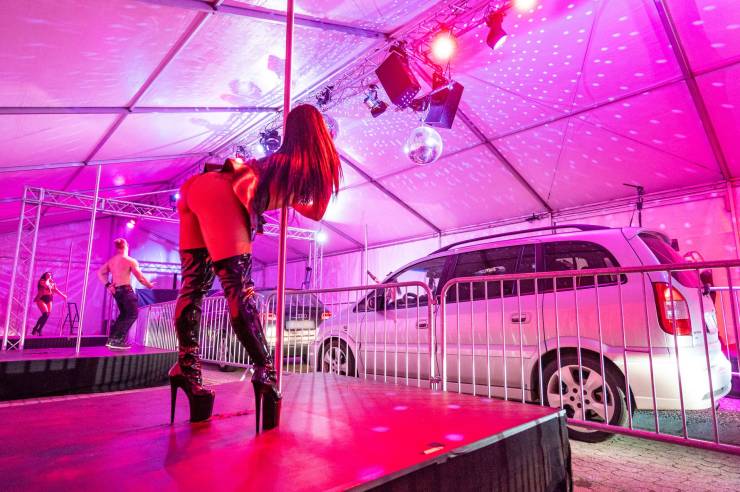 Germany Adapts To Quarantine With A Drive-Through Strip Club