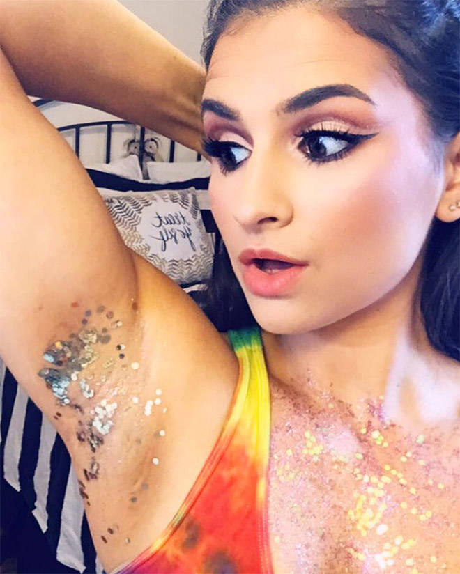Glittery Armpits Is A New Crazy Trend. Yes, You Read That Right…
