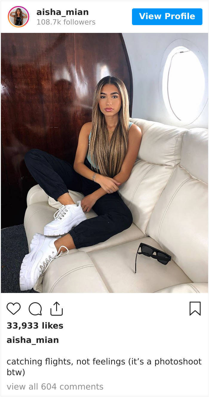 Influencers Rent A Studio To Make It Look Like They’re Flying On A Private Jet