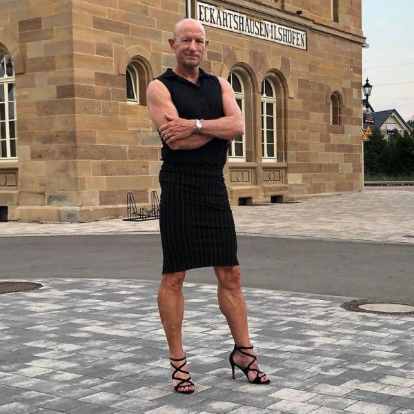 Guy Tries To “Challenge Gender Stereotypes” By Wearing Skirts And Heels