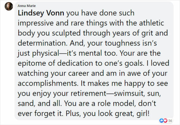 Athlete Lindsey Vonn Responds To Bodyshaming Trolls With A Heartfelt Message