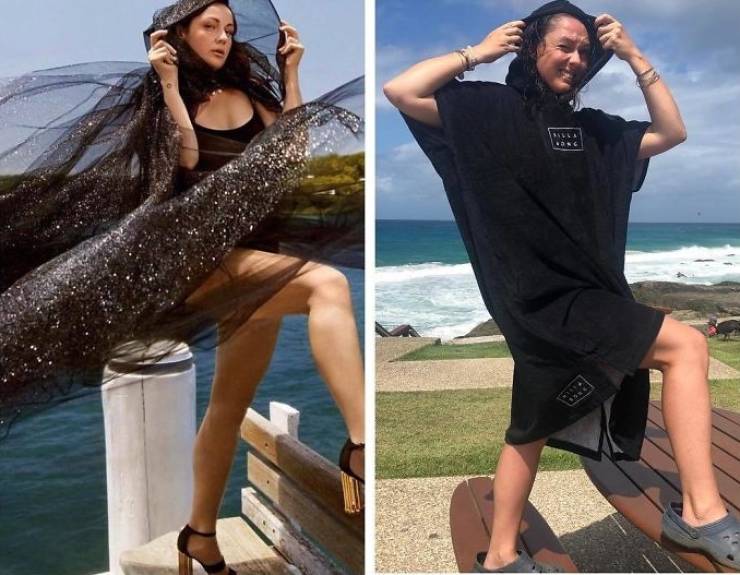 Woman Recreates Celebrity Photos In Funny Ways