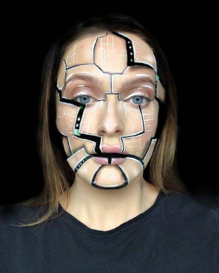 Makeup Artist Transforms Herself Into Celebrities And Mind-Boggling Illusions