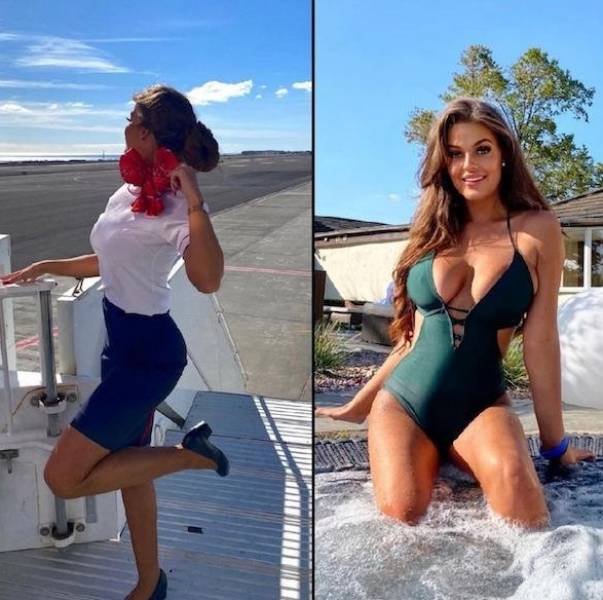 Let’s Fly With These Hot Flight Attendants!