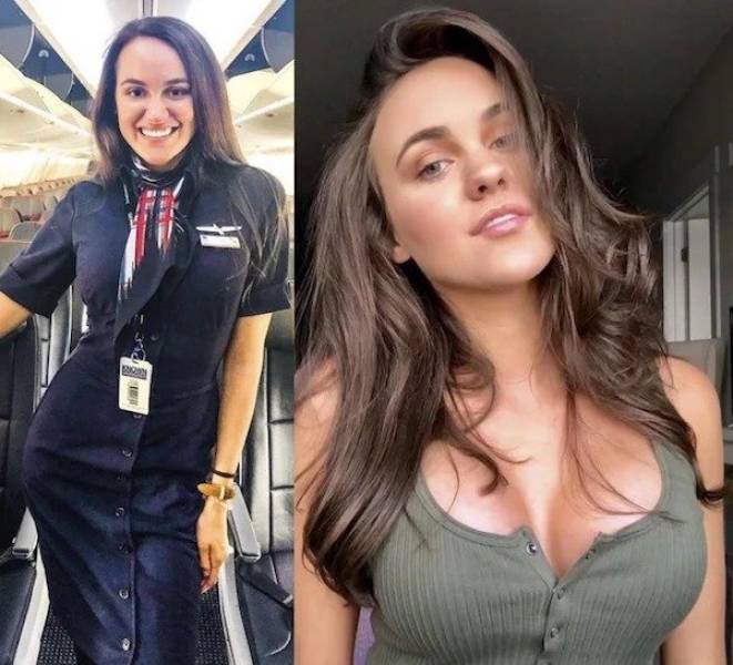 Let’s Fly With These Hot Flight Attendants!