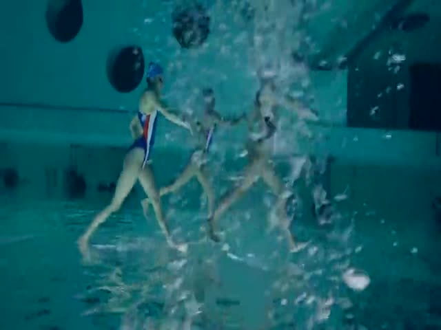 Synchronized Swimming From Under The Water