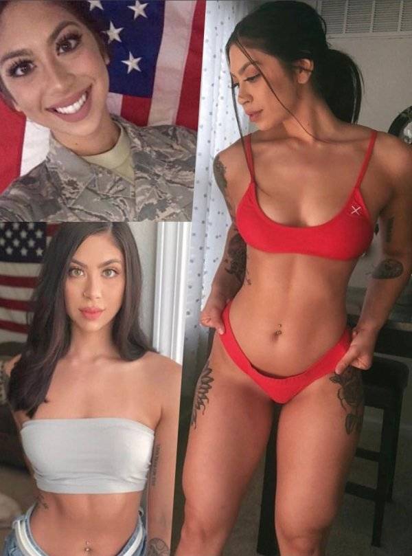 Military Girls Who Don’t Need Their Uniforms!