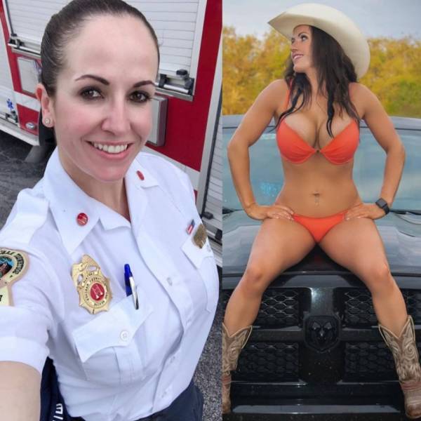 Sexy Girls With And Without Their Uniforms