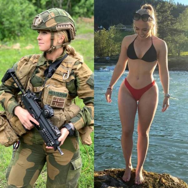 Sexy Girls With And Without Their Uniforms
