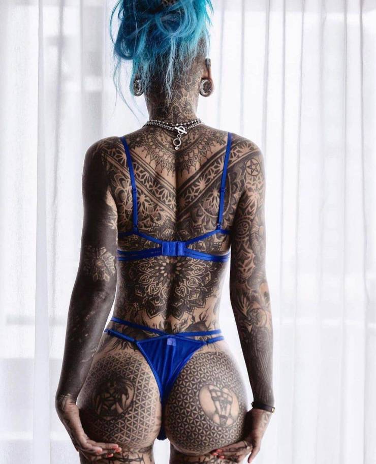 Because Of Depression – Tattoo Model Shares Why She Covered Her Body In Tattoos