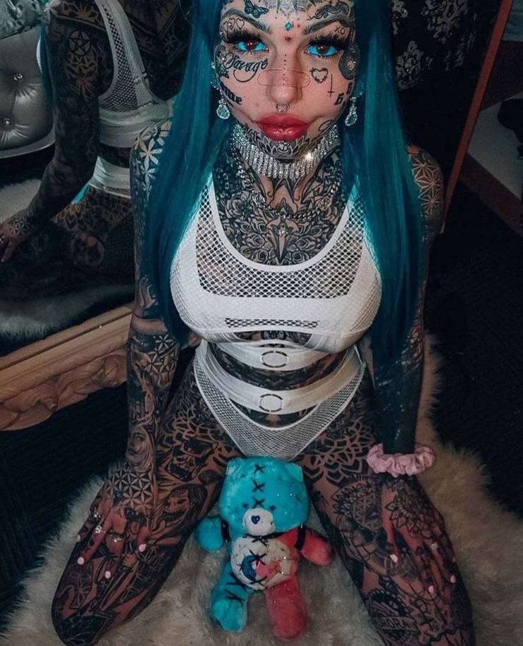 Because Of Depression – Tattoo Model Shares Why She Covered Her Body In Tattoos