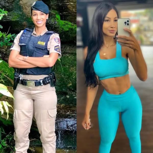 Fit Girls With And Without Their Uniforms