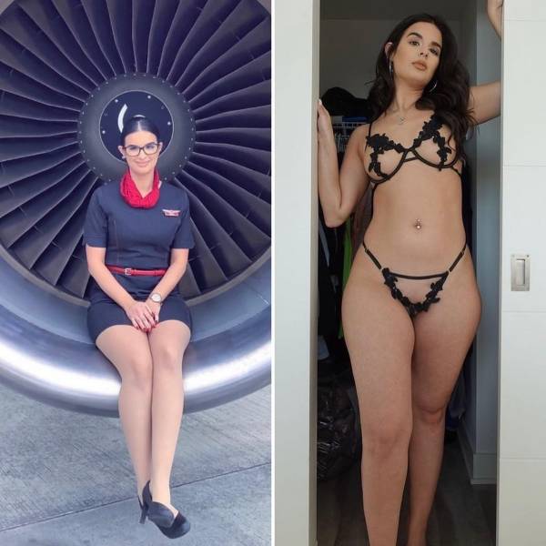 These Sexy Flight Attendants Don’t Need Their Uniforms!