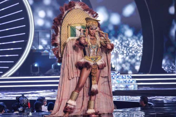 “Miss Universe” Contestants Wearing Their National Costumes