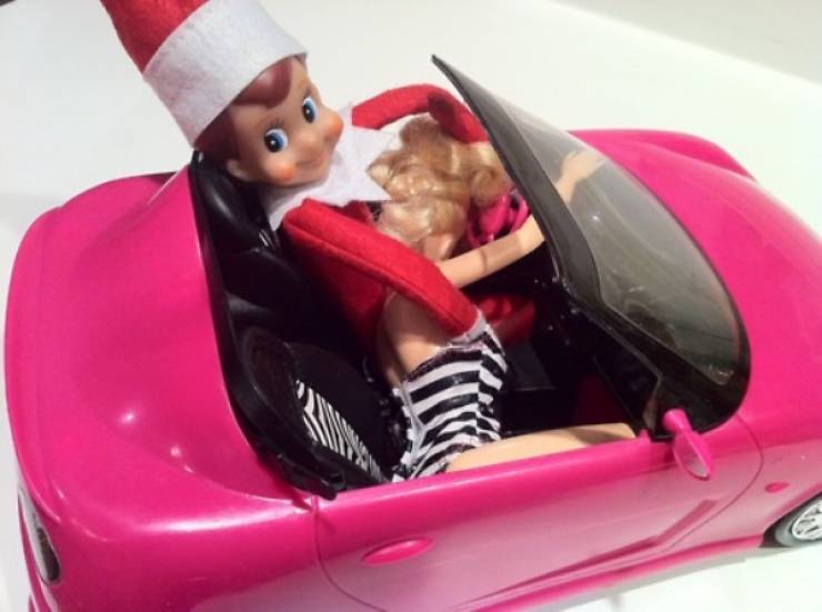 What Are They Doing To This Poor Elf On The Shelf?!