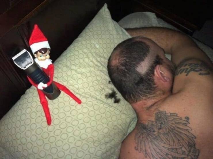 What Are They Doing To This Poor Elf On The Shelf?!