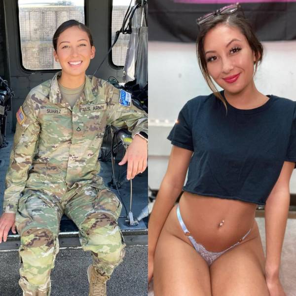 Hot Girls With And Without Their Uniforms!