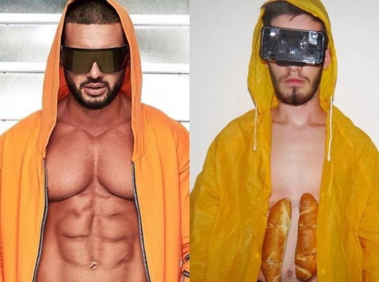 Man Mockingly Recreates “Sexy” Celebrity Photos