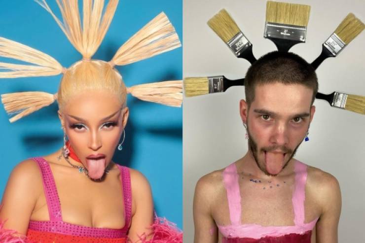 Man Mockingly Recreates “Sexy” Celebrity Photos