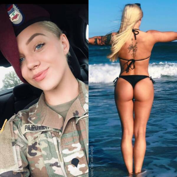 Sexy Girls With And Without Their Uniforms