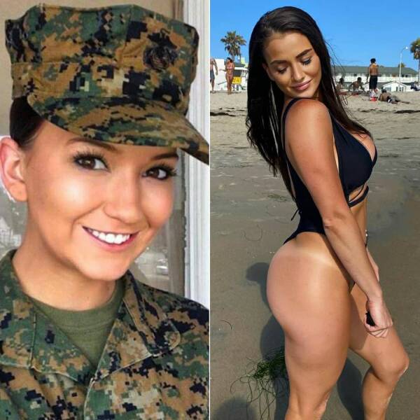 Sexy Girls With And Without Their Uniforms