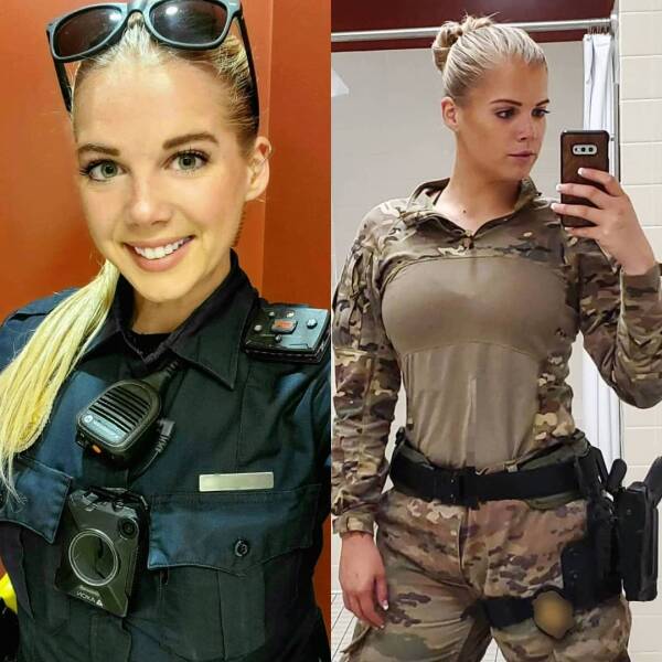 Sexy Girls With And Without Their Uniforms