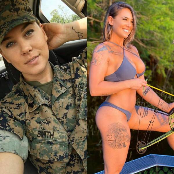 Sexy Girls With And Without Their Uniforms