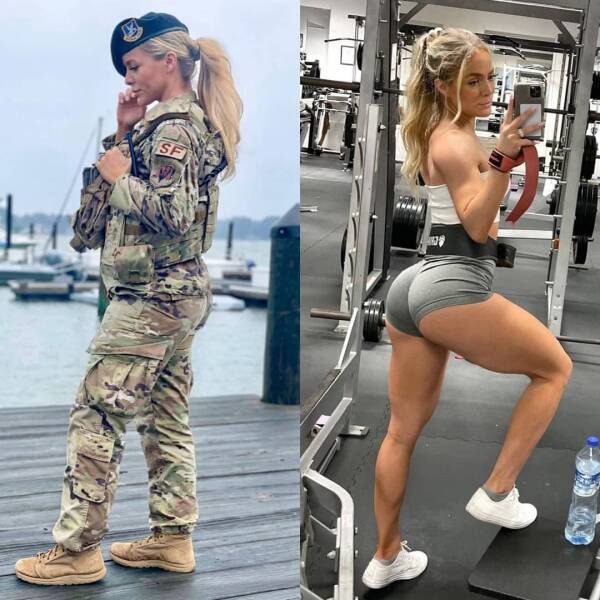 Sexy Girls With And Without Their Uniforms