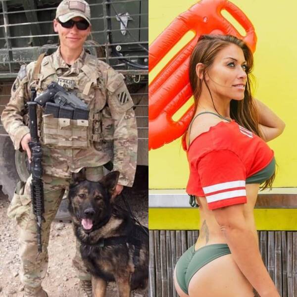 Sexy Girls With And Without Their Uniforms