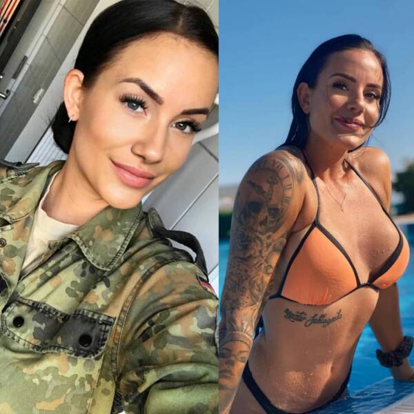 Sexy Girls With And Without Their Uniforms