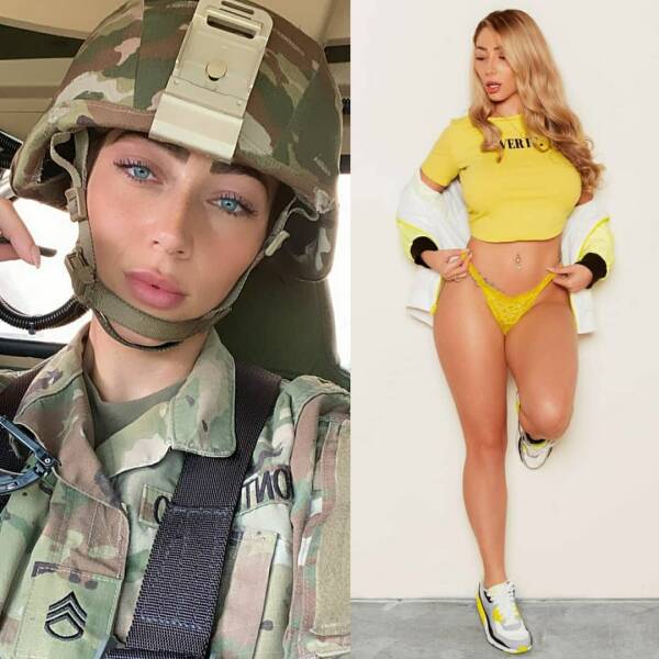 Sexy Girls With And Without Their Uniforms