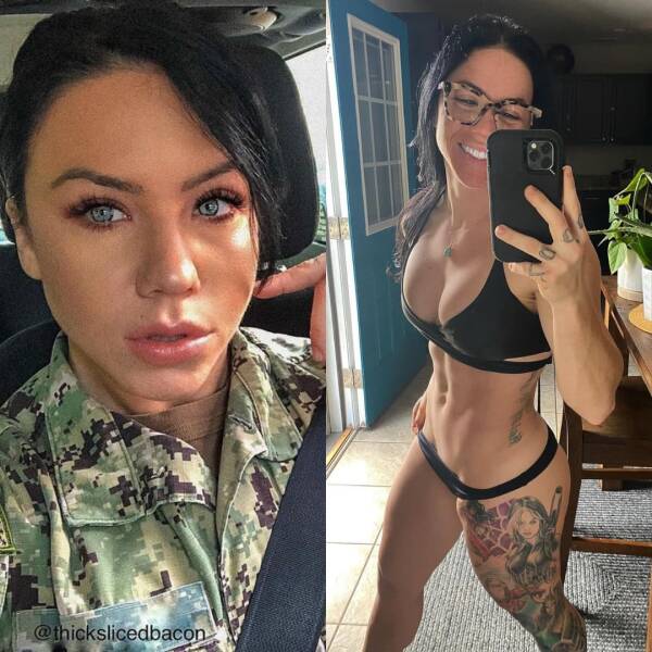 Sexy Girls With And Without Their Uniforms