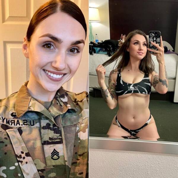 Sexy Girls With And Without Their Uniforms