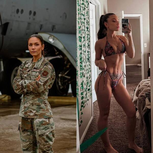 Sexy Girls With And Without Their Uniforms