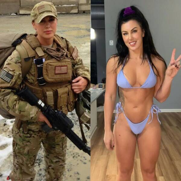 Sexy Girls With And Without Their Uniforms