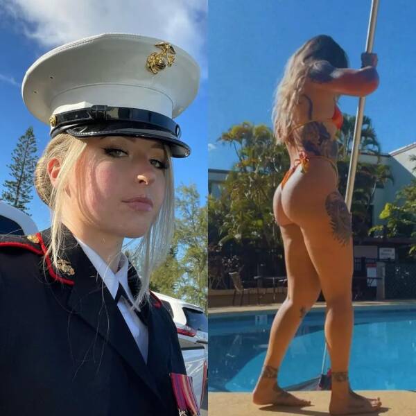 Sexy Girls With And Without Their Uniforms