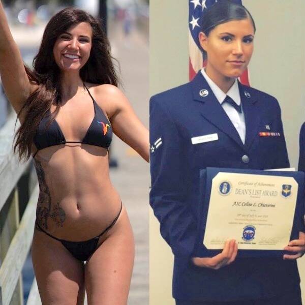 Sexy Girls With And Without Their Uniforms