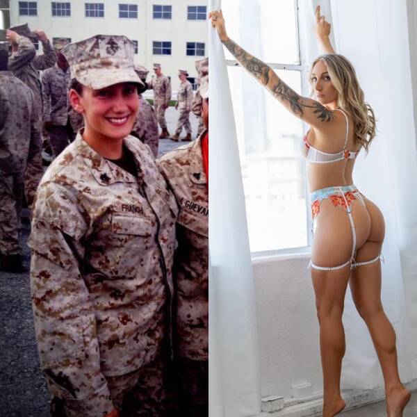 Sexy Girls With And Without Their Uniforms