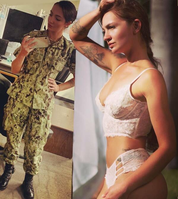 Sexy Girls With And Without Their Uniforms