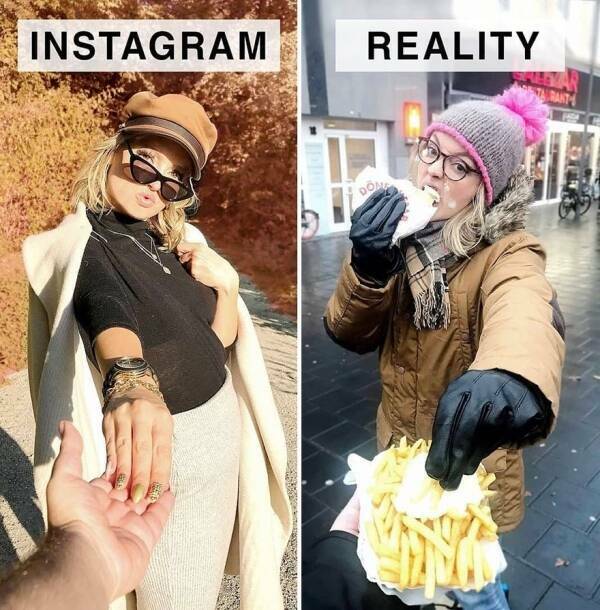 Woman Shows Her Own Versions Of “Perfect” “Instagram” Photos