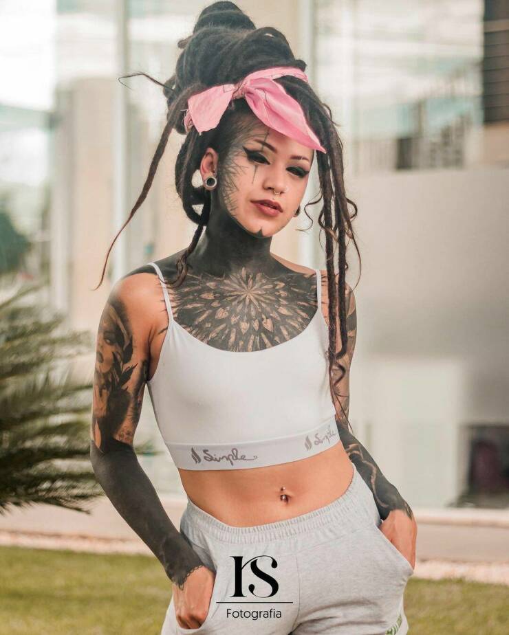 Girl Covers Her Body In Tattoos Because Of Low Self-Esteem