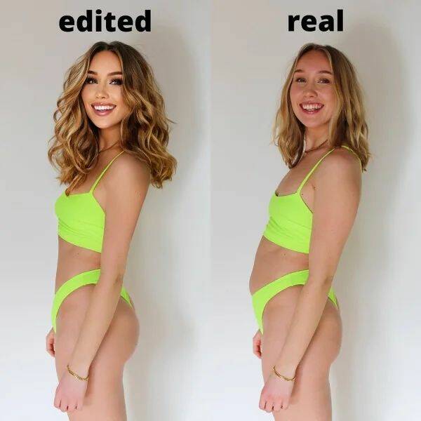 Woman Shows Unedited Versions Of Her Sexy “Instagram” Photos
