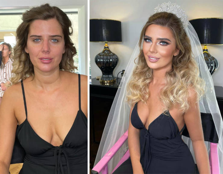 Brides-To-Be Before And After Their Bridal Makeup By Arber Bytyqi