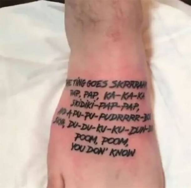 These Tattoos Will Not Age Well…