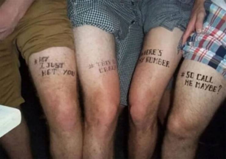 These Tattoos Will Not Age Well…