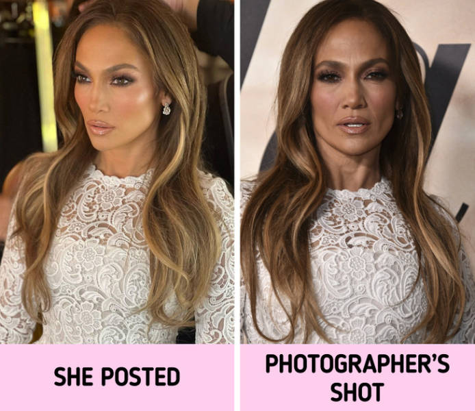 Celebrity Photos On Social Media Vs In Real Life