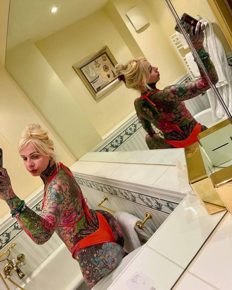 Grandma Shows Off Her $28.5 Thousand Tattoo Collection