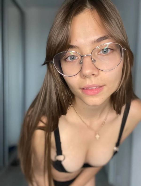 Pretty Eyes Behind Cute Glasses